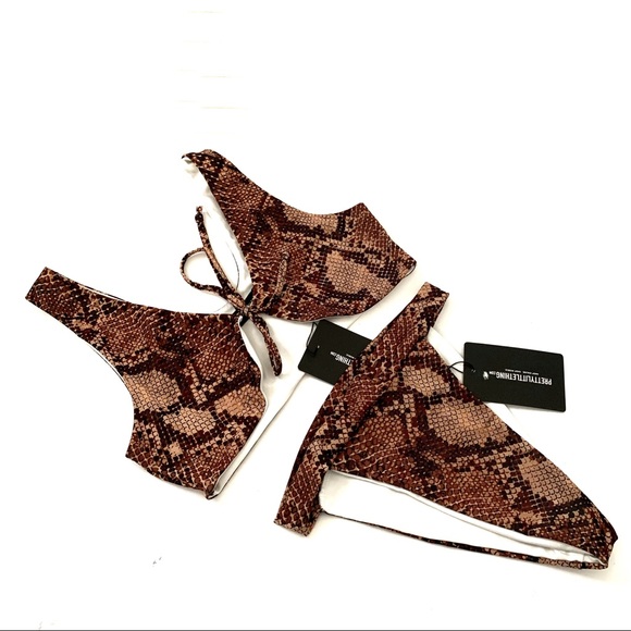PrettyLittleThing Other - Pretty Little Thing snake print bathing suit